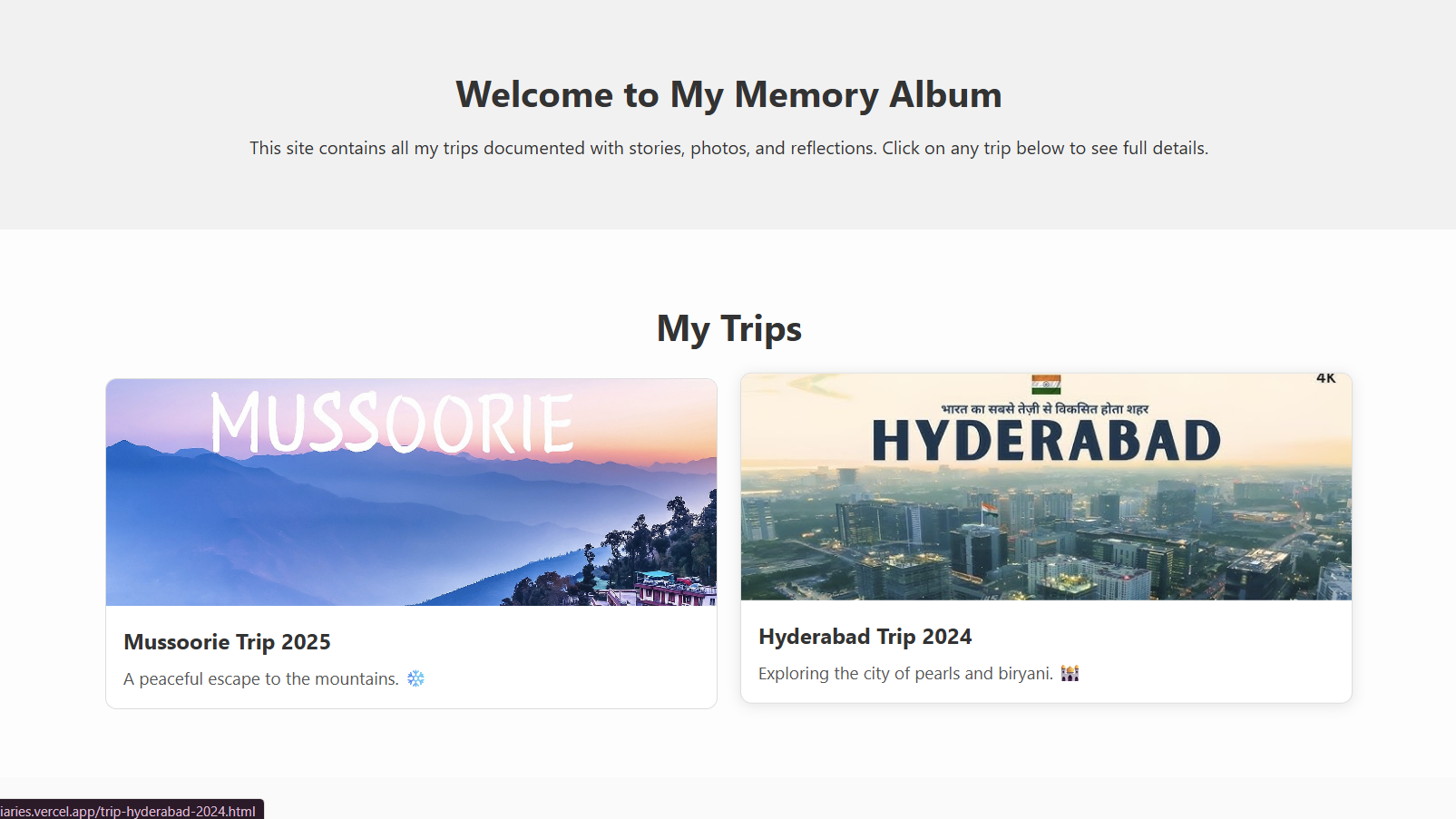 Travel Website Preview
